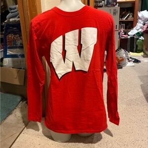 Red Long Sleeve Wisconsin Shirt